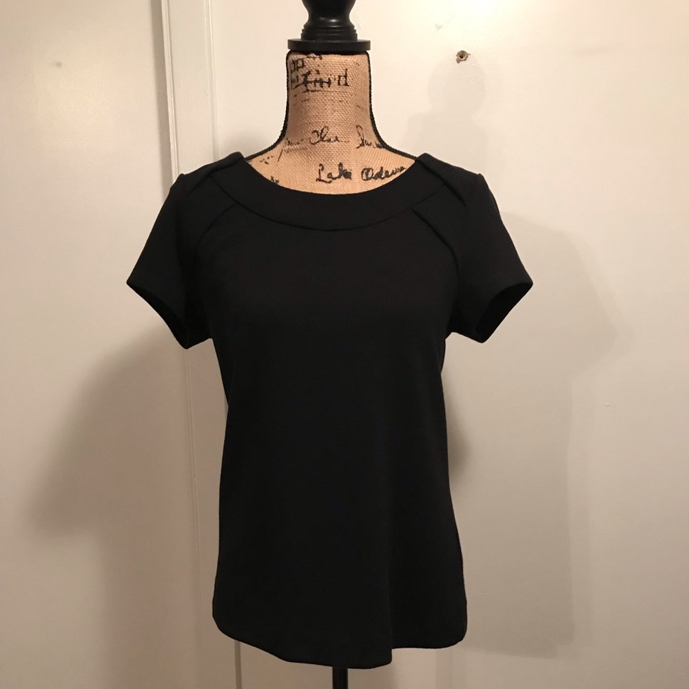 Banana Republic stretch black top/ size M